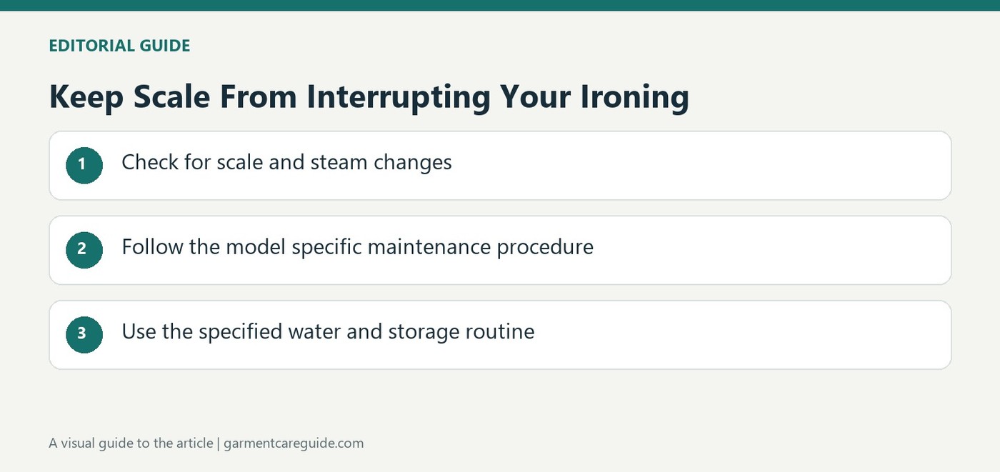 Keep Scale From Interrupting Your Ironing