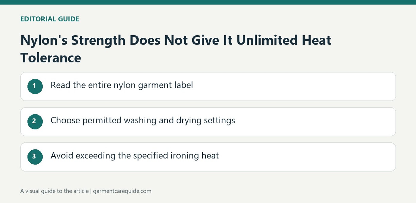 Nylon's Strength Does Not Give It Unlimited Heat Tolerance