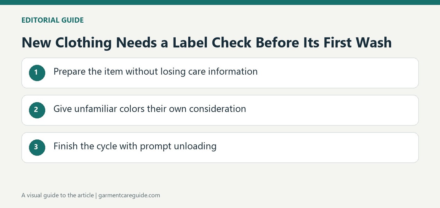 New Clothing Needs a Label Check Before Its First Wash