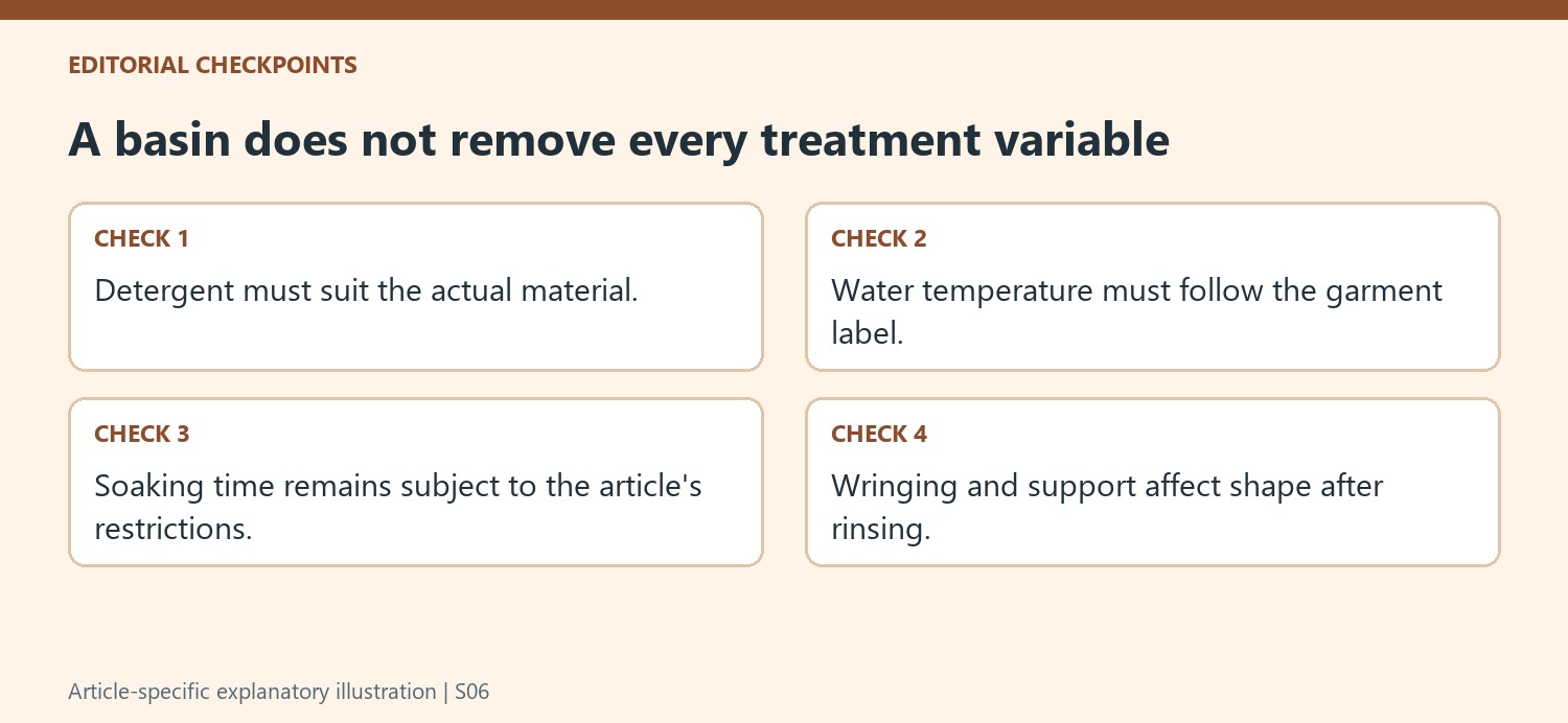 A basin does not remove every treatment variable