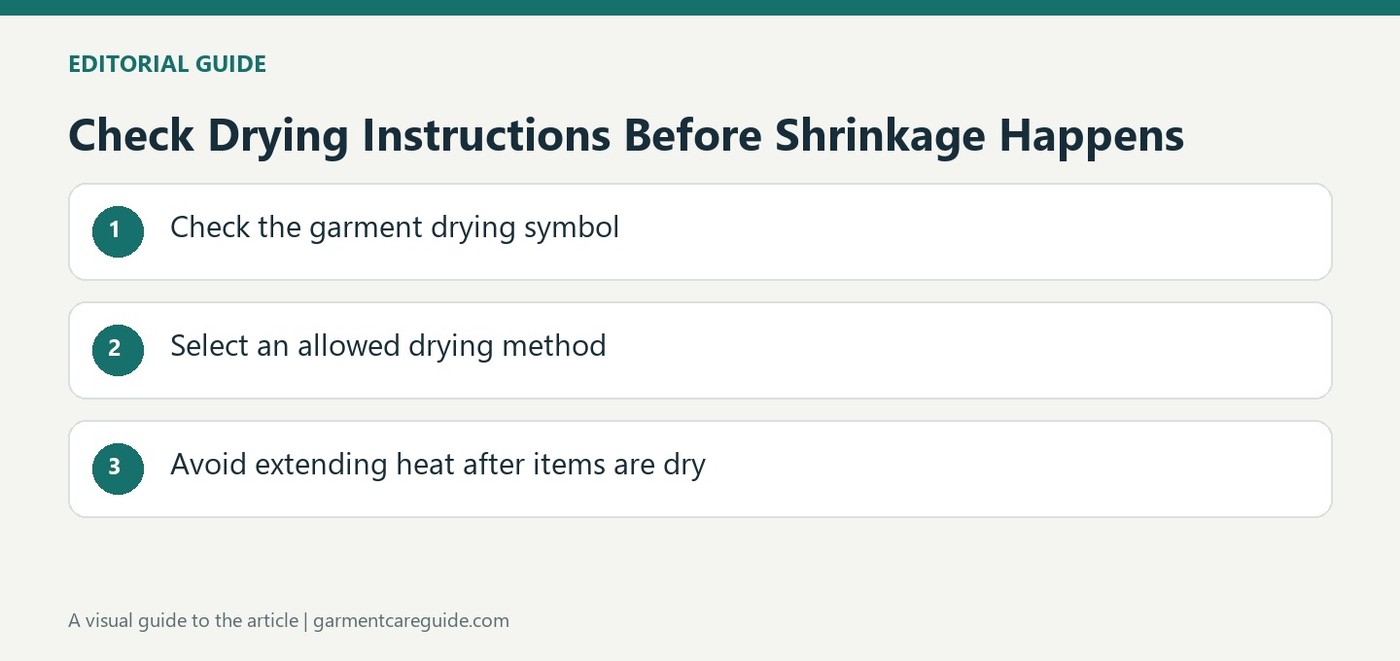 Check Drying Instructions Before Shrinkage Happens