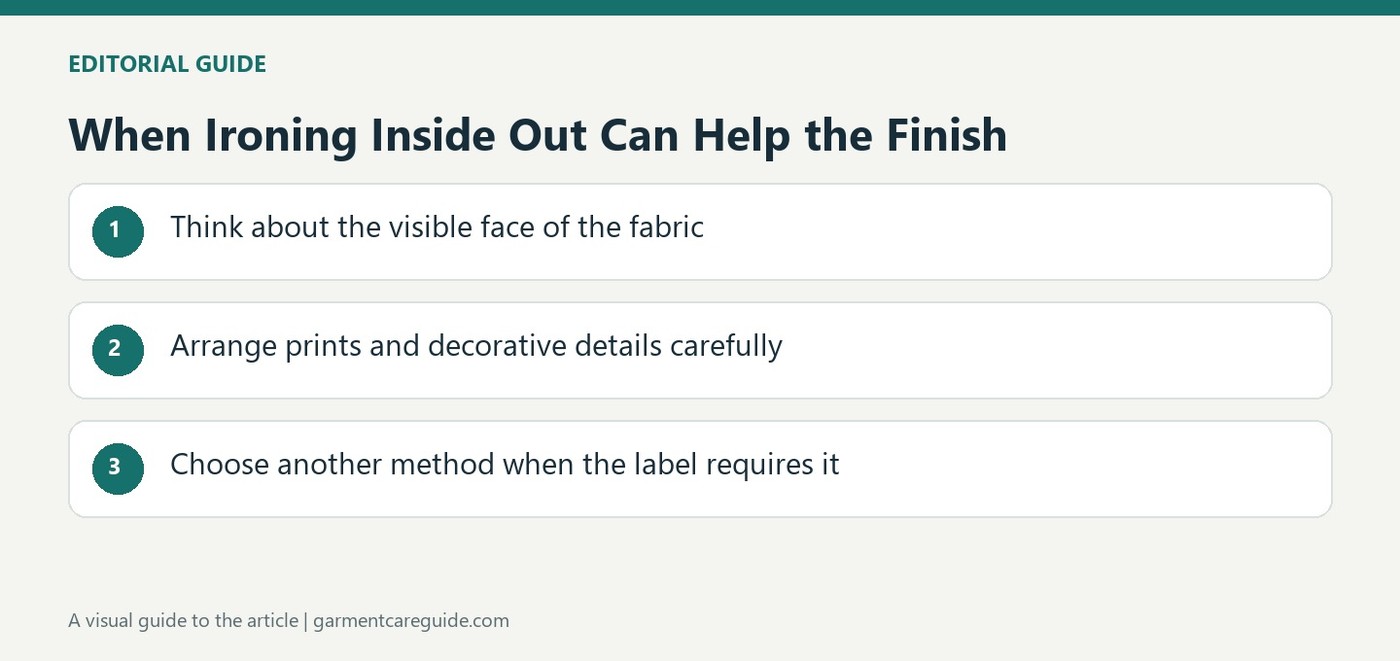 When Ironing Inside Out Can Help the Finish