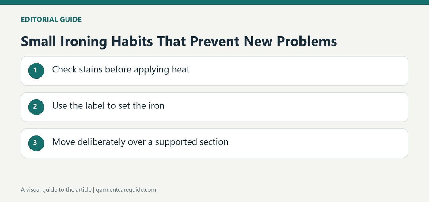 Small Ironing Habits That Prevent New Problems