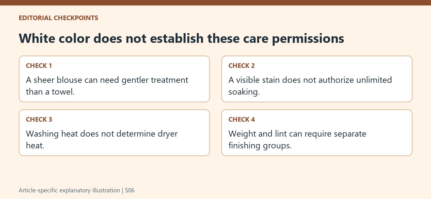 White color does not establish these care permissions