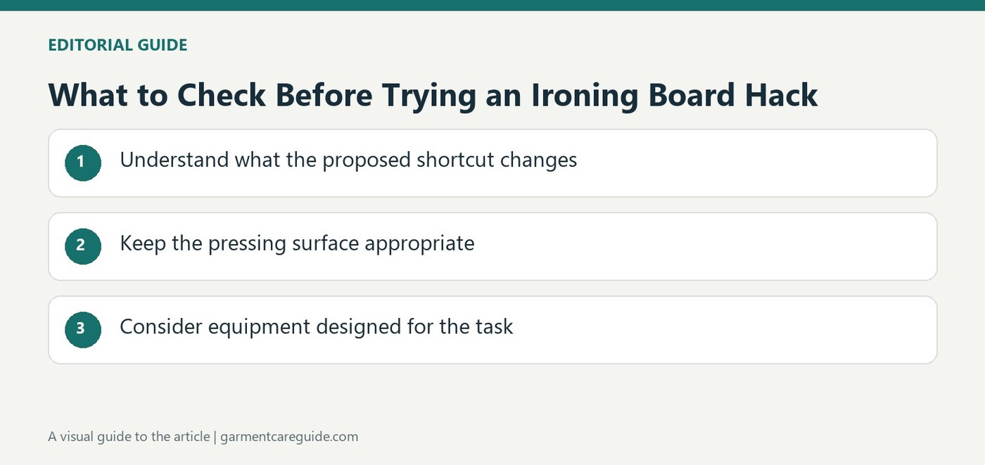 What to Check Before Trying an Ironing Board Hack