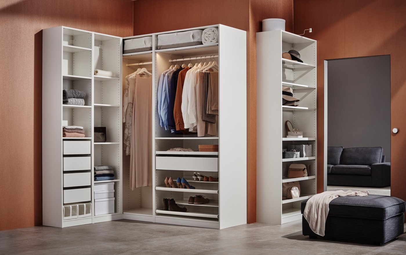 Build a Wardrobe Interior Around Hanging and Folded Items